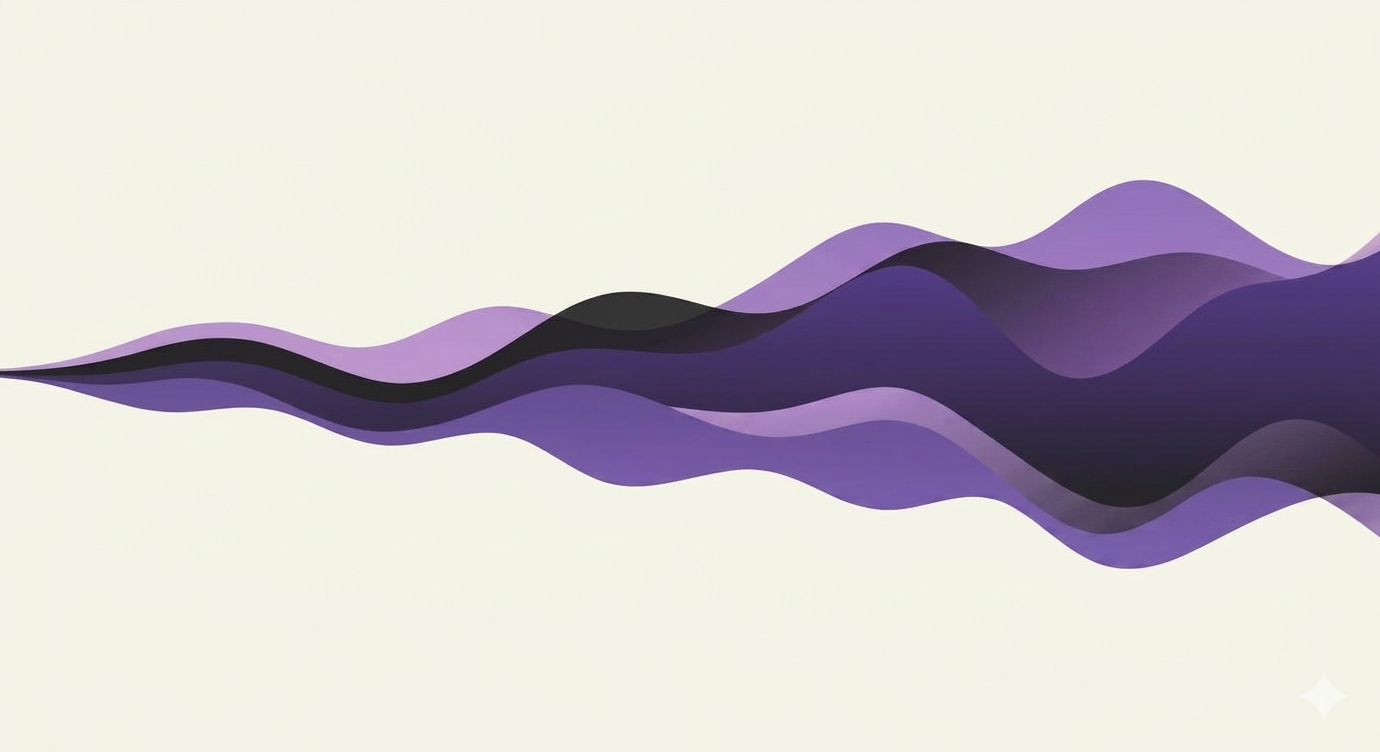 Infographic style data lines blooming into rich lavender crocus flowers